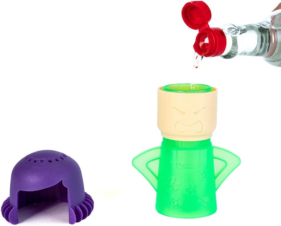 Microwave Cleaner Steam Angry mama Easily Cleans the Crud In Minutes. Fast Action Steam Kitchen Gadget,Just Add Vinegar and Water (green)