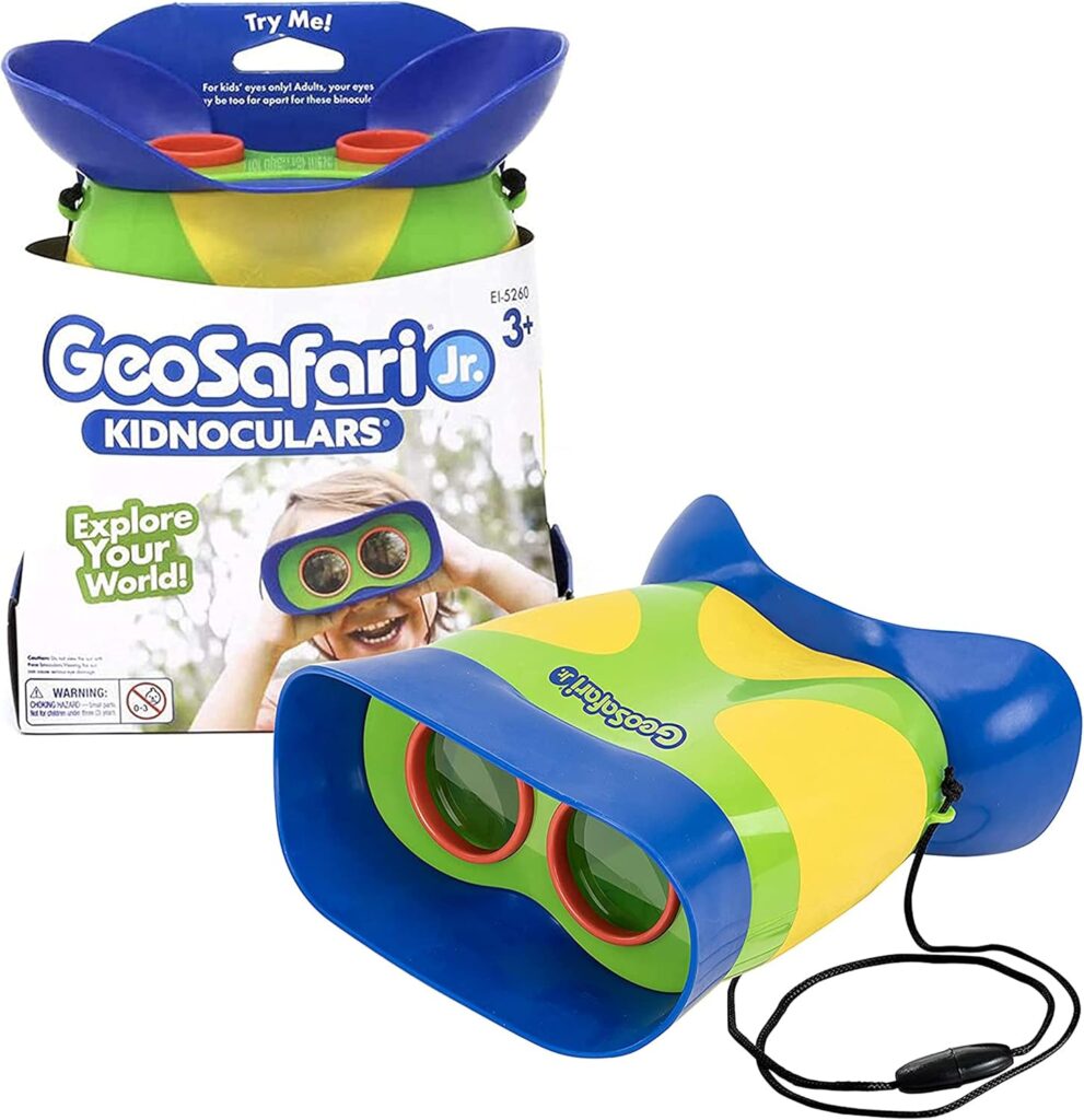 Educational Insights GeoSafari Jr. Kidnoculars, Binoculars for Toddlers  Kids, Easter Basket Stuffers for Kids, Gift for Toddlers Ages 3+