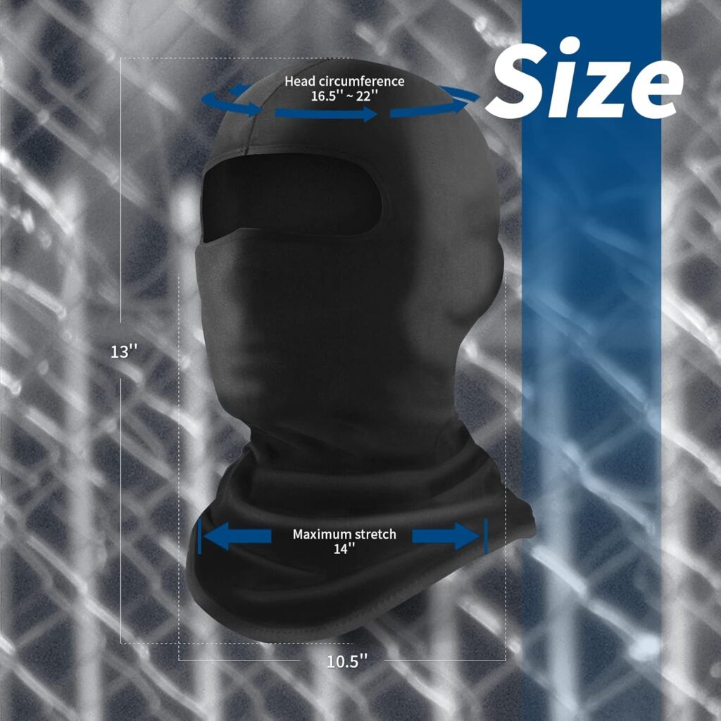 YESLIFE Ski Mask, Face Mask for Men and Women – Skiing, Snowboarding, Motorcycle, UV Protection  Wind Protection