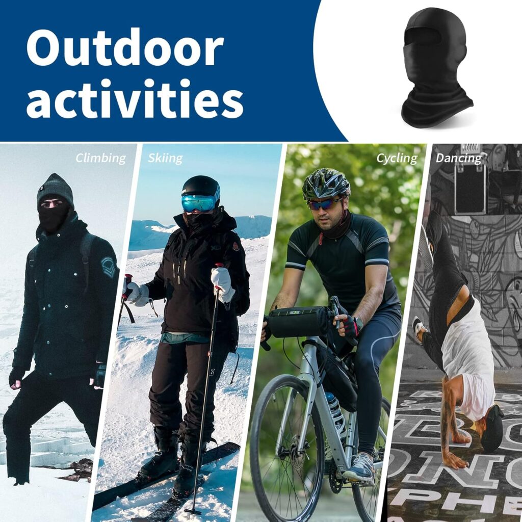 YESLIFE Ski Mask, Face Mask for Men and Women – Skiing, Snowboarding, Motorcycle, UV Protection  Wind Protection