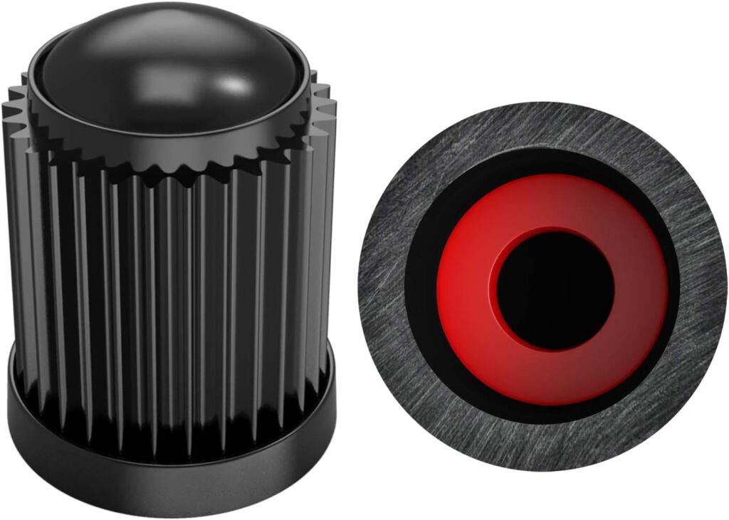 (30 Pack) Tire Stem Valve Caps, with O Rubber Ring, Universal Stem Covers for Cars, SUVs, Bike and Bicycle, Trucks, Motorcycles, Airtight Seal Heavy Duty (Black (30 Pack))