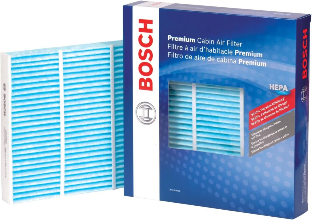 BOSCH 6091C HEPA Cabin Air Filter - Compatible with Select Buick Enclave, Encore GX; Cadillac XT4, XT5; Chevrolet Camaro, Cruze, Impala, Malibu, Silverado, Traverse; GMC Sierra, Terrain, Yukon + More