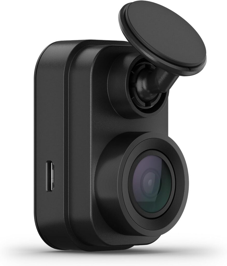 Garmin Dash Cam Mini 2, Tiny Size, 1080p and 140-degree FOV, Monitor Your Vehicle While Away w/New Connected Features, Voice Control - 010-02504-00