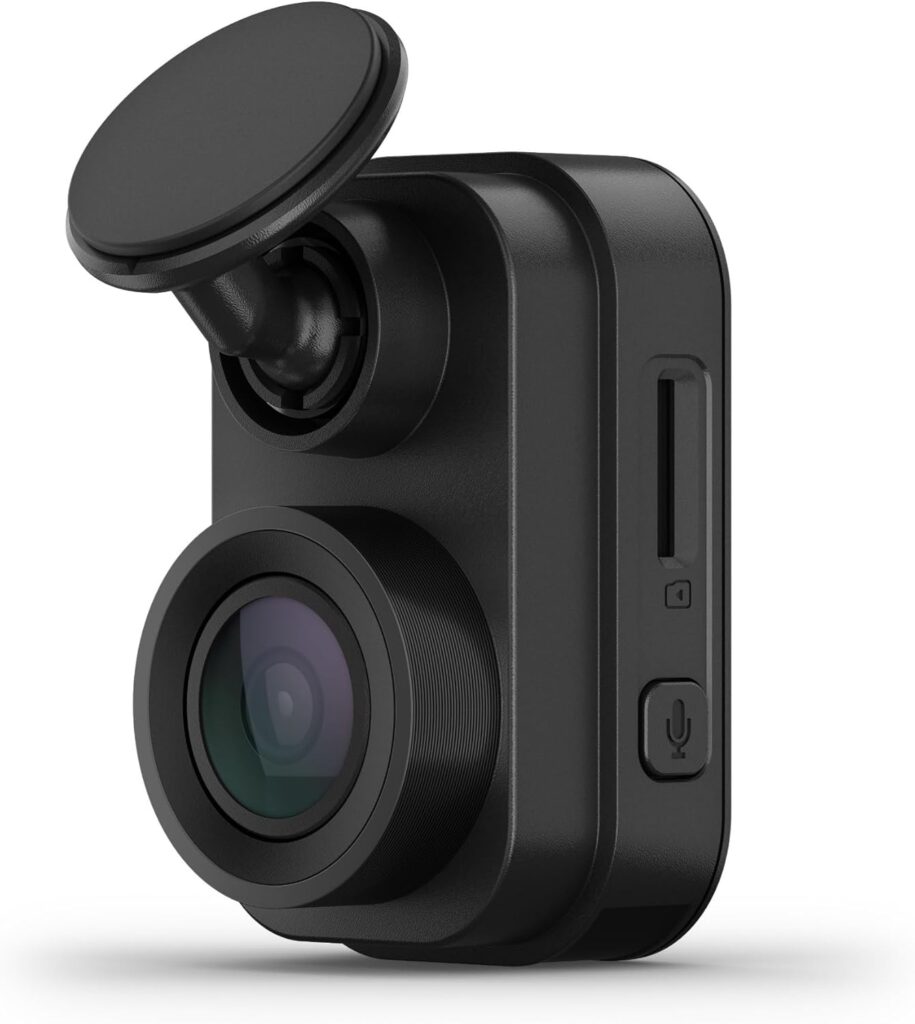 Garmin Dash Cam Mini 2, Tiny Size, 1080p and 140-degree FOV, Monitor Your Vehicle While Away w/New Connected Features, Voice Control - 010-02504-00