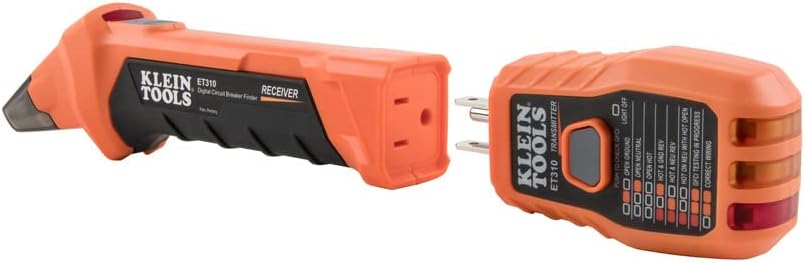 Klein Tools ET310 AC Circuit Breaker Finder, Electric and Voltage Tester with Integrated GFCI Outlet Tester