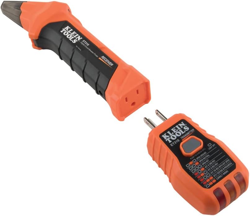Klein Tools ET310 AC Circuit Breaker Finder, Electric and Voltage Tester with Integrated GFCI Outlet Tester