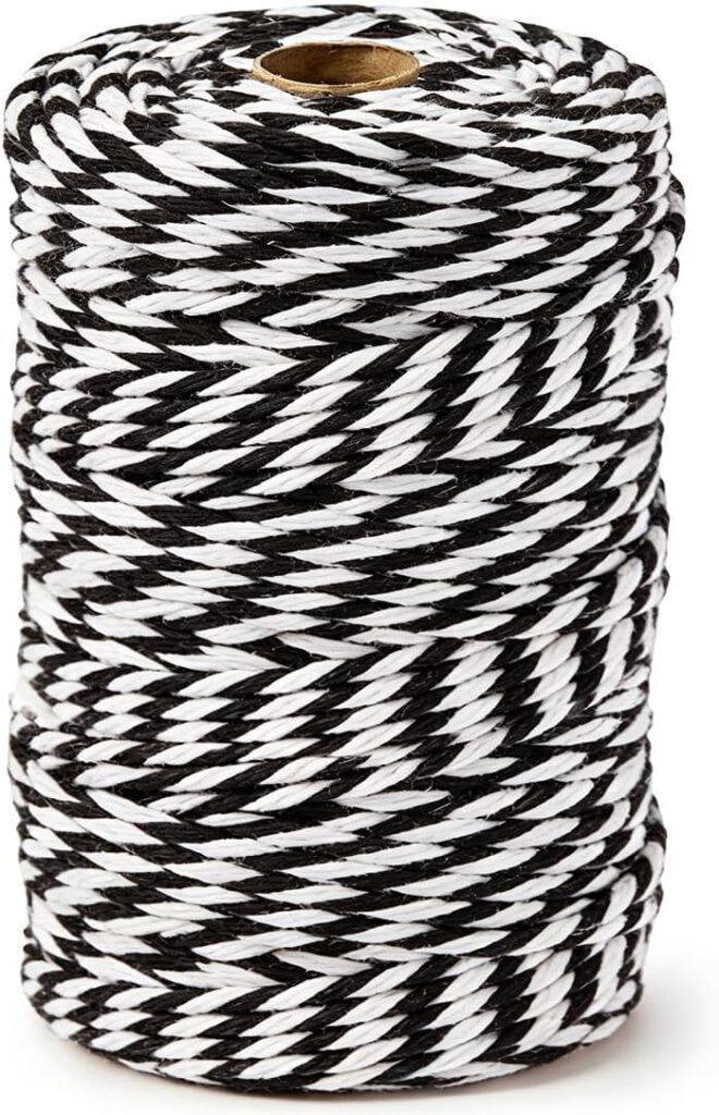 SMARTCASUAL 600 Feet 2mm Cotton Butcher Twine String Soft Food Safe for Cooking Craft Baker Kitchen Meat Turkey Sausage Roasting Gift Wrapping Gardening Crocheting Knitting