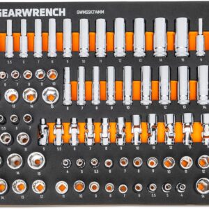 GEARWRENCH 89 Piece 1/4” Drive Master Metric Socket Set  (2026)