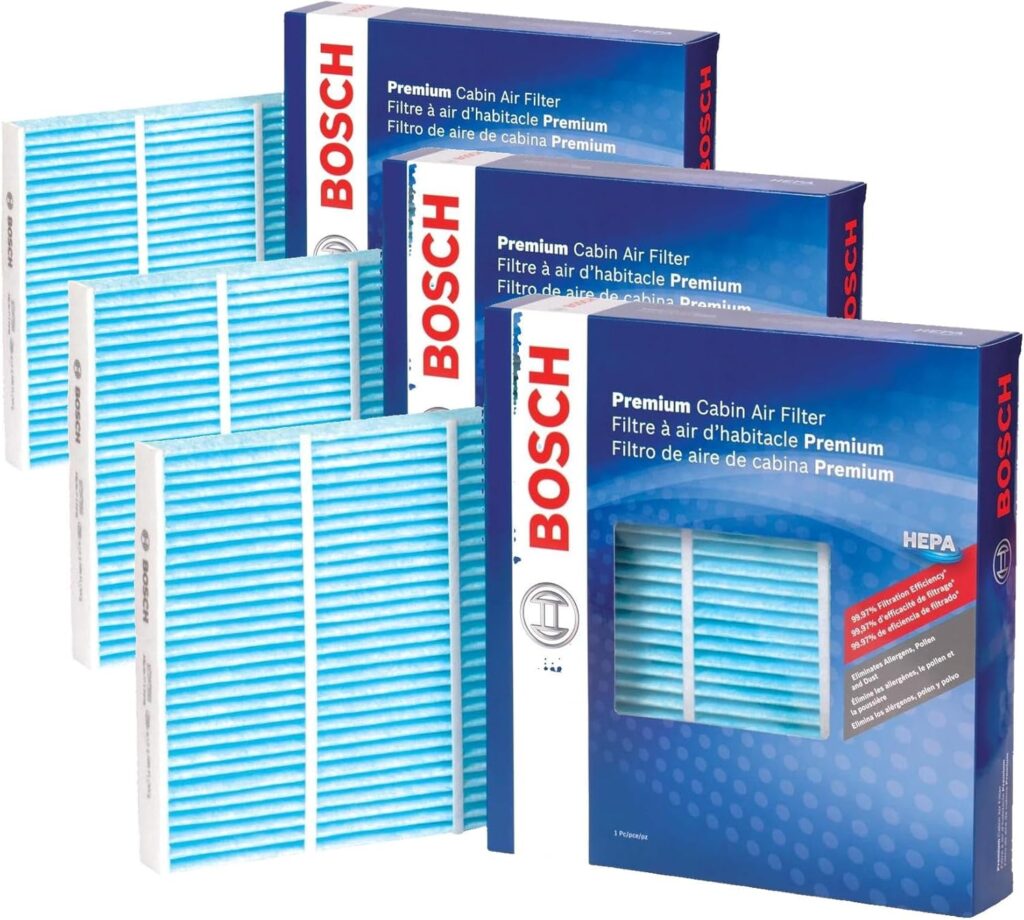 BOSCH 6081C HEPA Cabin Air Filter - Compatible with Select Ford Expedition, F-150, F-150 Lightning, F-250 , F-350 , F-450, F-550 Super Duty; Lincoln Navigator