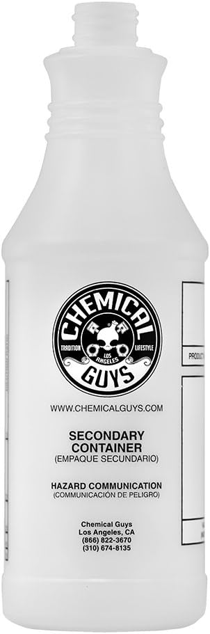 Chemical Guys ACC_130 Professional Chemical Guys Chemical Resistant Heavy Duty Bottle and Sprayer, oz