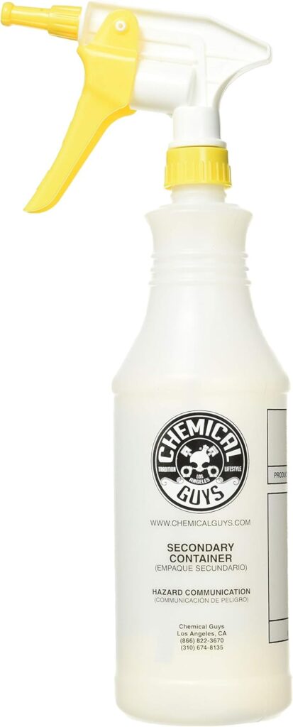 Chemical Guys ACC_130 Professional Chemical Guys Chemical Resistant Heavy Duty Bottle and Sprayer, oz