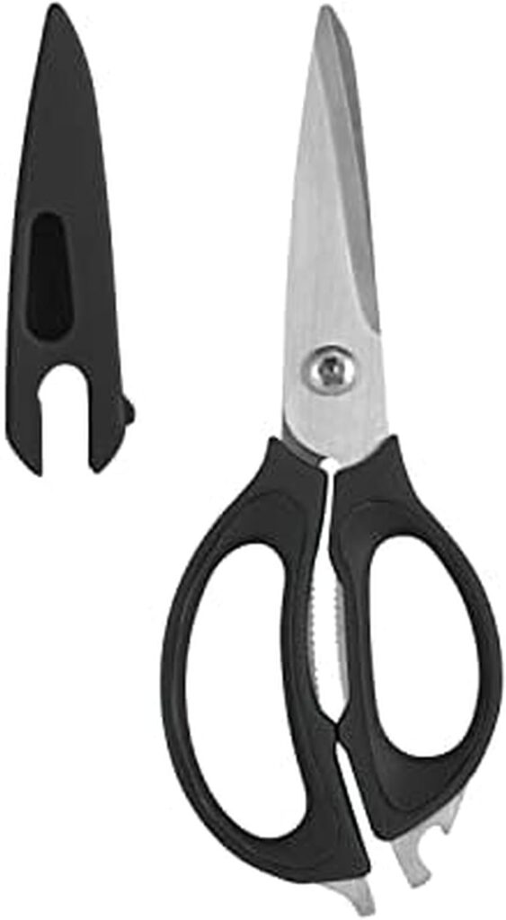 Farberware 4-in-1 Kitchen Shears, 2-Piece, Aqua and Gray Farberware 4-in-1 Kitchen Shears, 2-Piece, Aqua and Gray