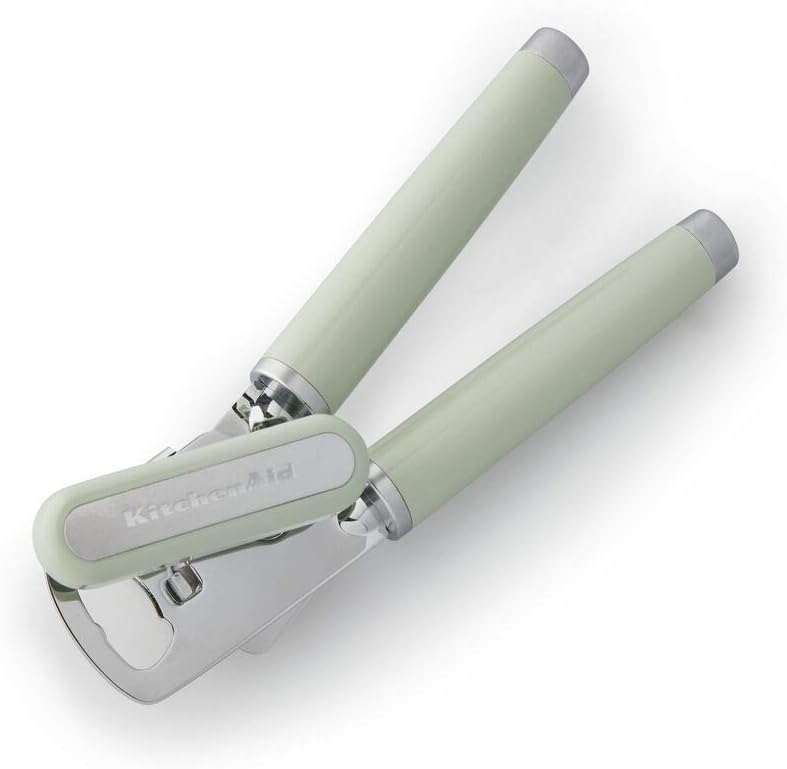 KitchenAid Classic Multifunction Can Opener/Bottle Opener, 8.34-Inch, Pistachio & Prep Bowls with Lids, Set of 4, Pistachio