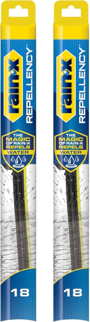 Rain-X Repellency Water Repellent Wiper Blades, Windshield Wipers (Pack of 2), All Weather Streak-Free for Enhanced Visibility w/Water Repellency Formula [Amazon Exclusive]