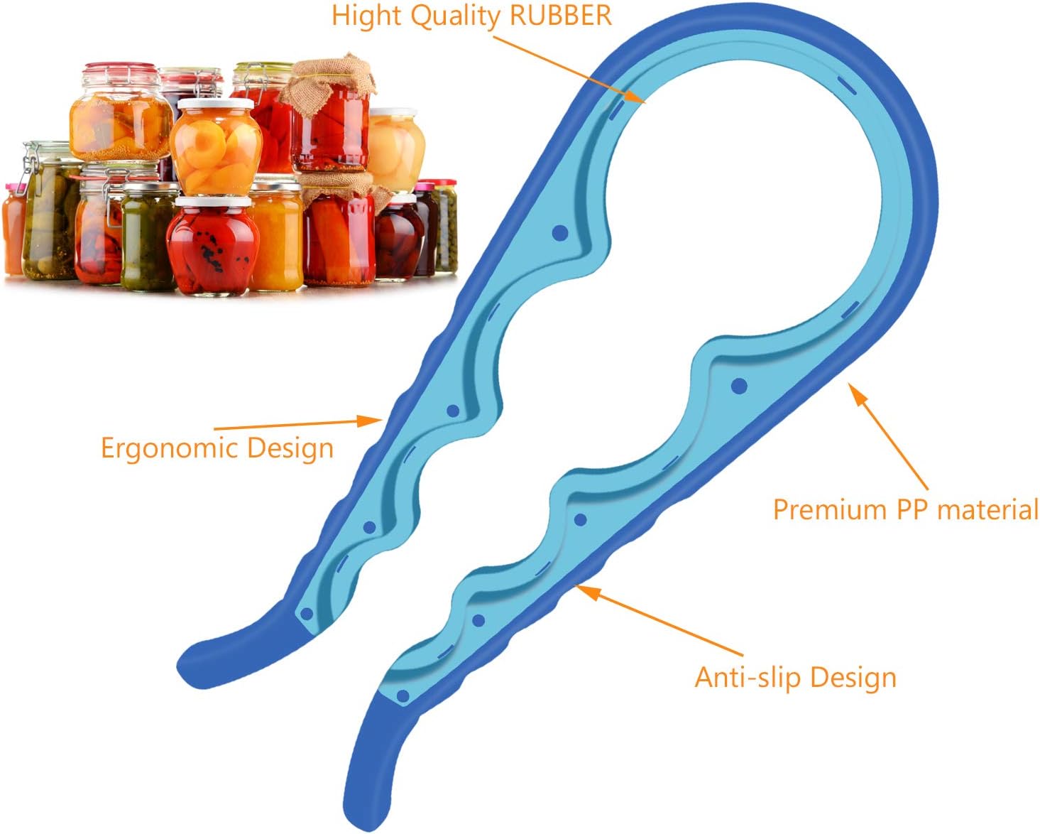 5-in-1 Multi-Functional Bottle, Jar, and Can Opener - Image 2