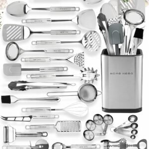 Home Hero 54-Piece Stainless Steel Kitchen Utensils Set