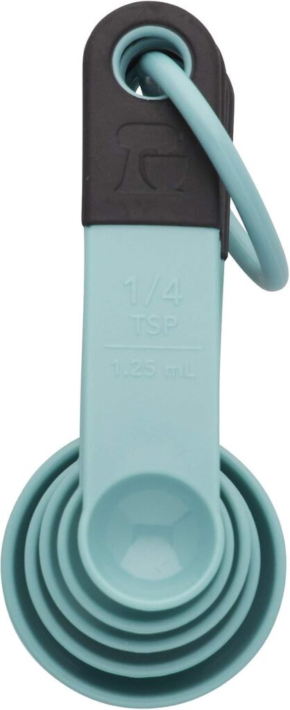KitchenAid Classic Measuring Spoons, Set of 5, Aqua Sky/Black KitchenAid Classic Measuring Spoons, Set of 5, Aqua Sky/Black
